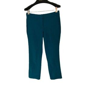 J.CREW CAMPBELL Wool Blend Pants Green Blue Strait Size 2